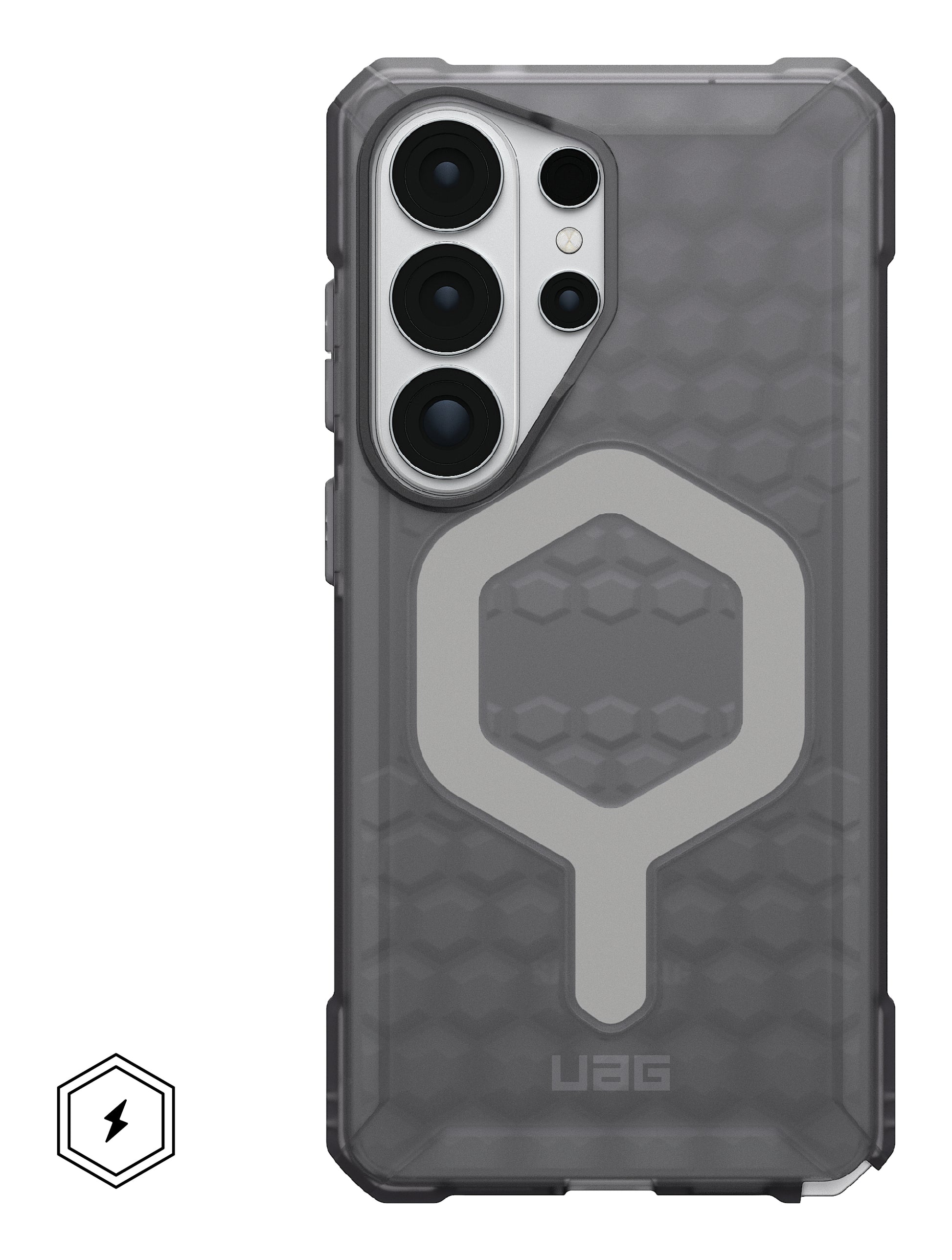 Urban Armor Gear UAG Essential Armor – Rückcover – für Samsung Galaxy S26 Ultra – MagSafe, PC, Hellgrau, stossfest