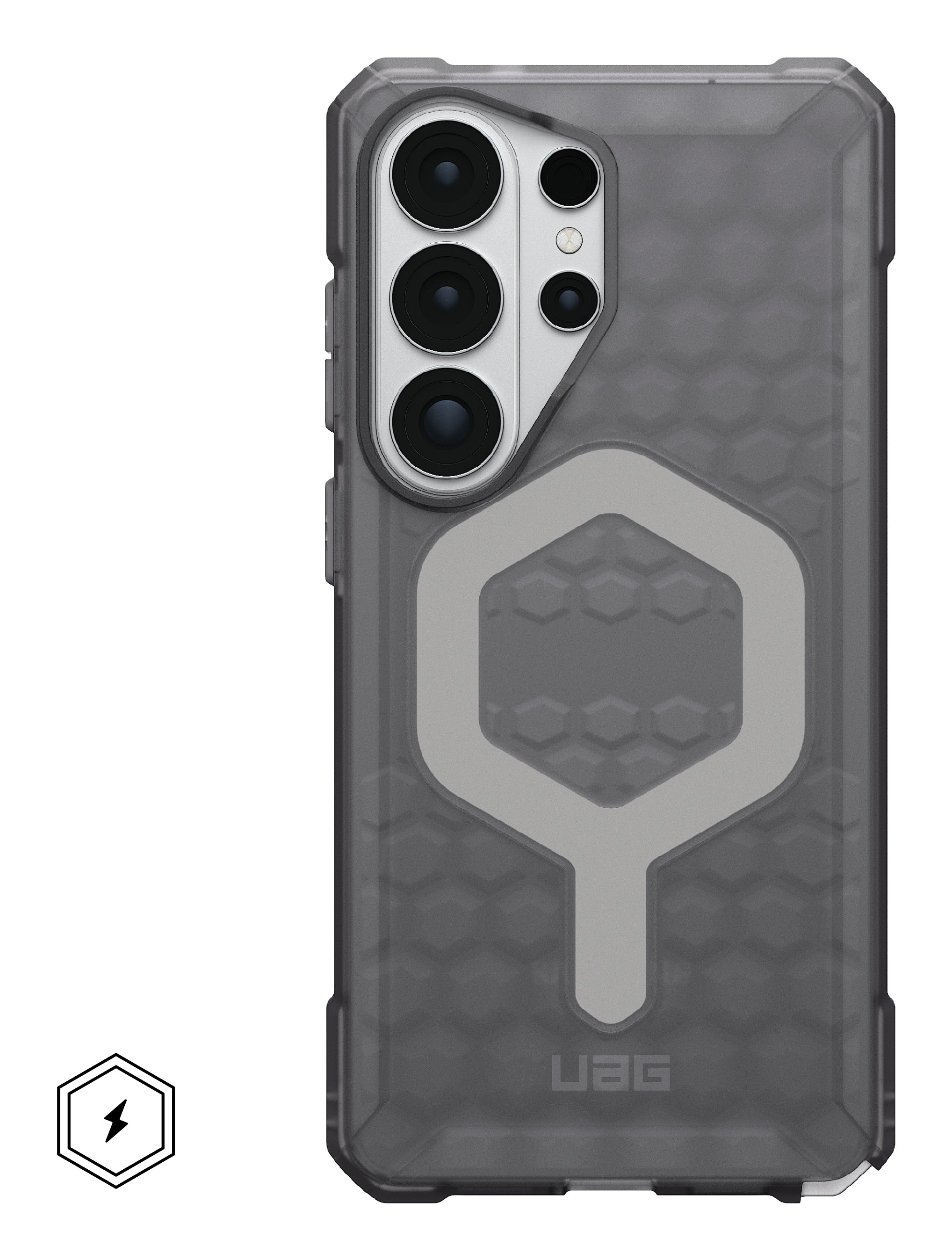 Urban Armor Gear UAG Essential Armor – Rückcover – für Samsung Galaxy S26 Ultra – MagSafe, PC, Hellgrau, stossfest