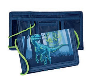Undercover Brieftasche – Klettverschluss, Münzfach – Dunkelblau, Polyester – Jurassic World