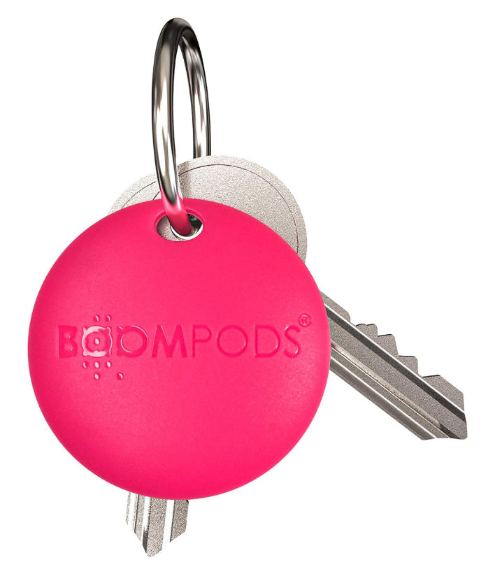 Boompods Boomtag – Pink, für iPhone, iPad, Mac