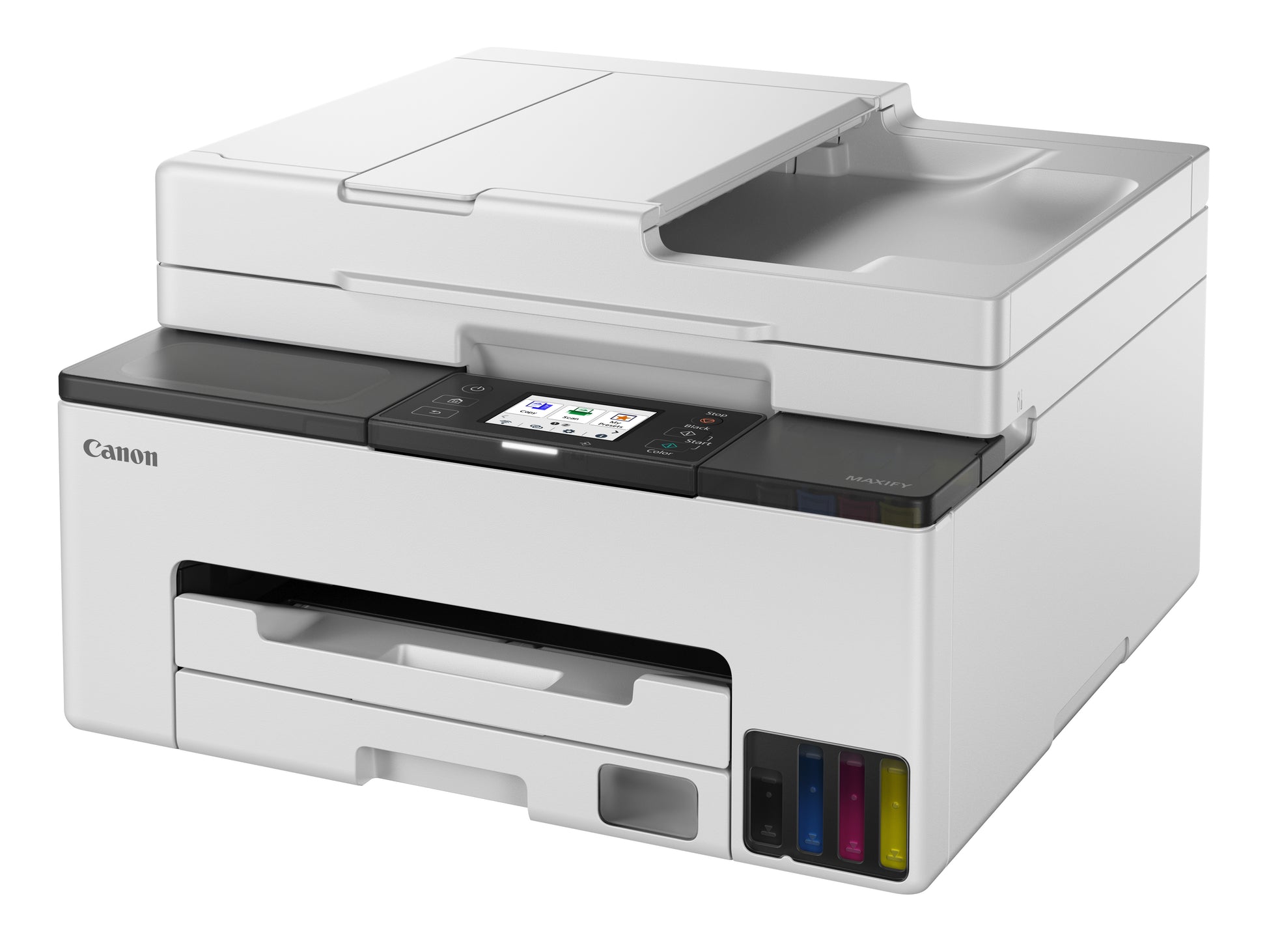 Canon MAXIFY GX2050 – Farbiges Tintenstrahl-MFP A4, 4-in-1 – USB/LAN/WLAN – Duplex – 15 ppm S/W, 10 ppm Farbe