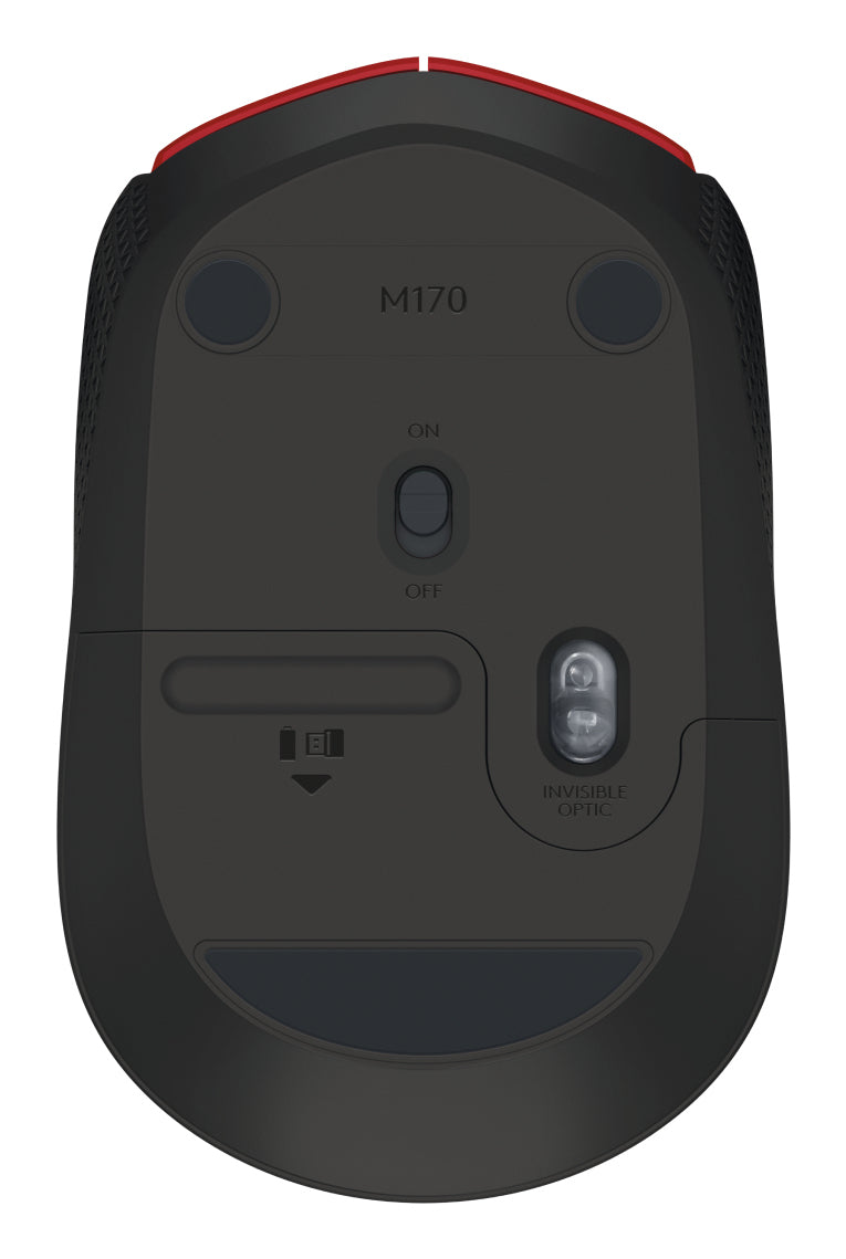Logitech M171 Maus – Kabellos, Rot