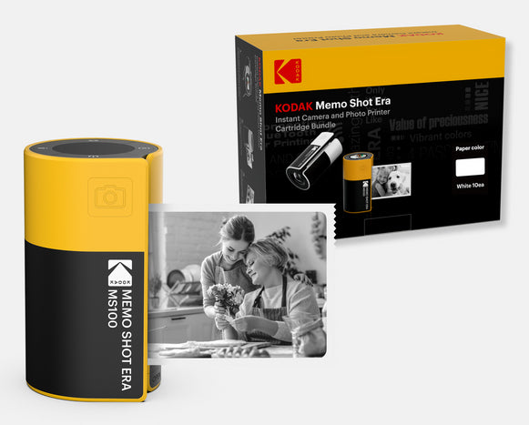 Kodak Memo Shot ERA MS100 Yellow – Mobildrucker, Bluetooth, NFC, inkl. Akku