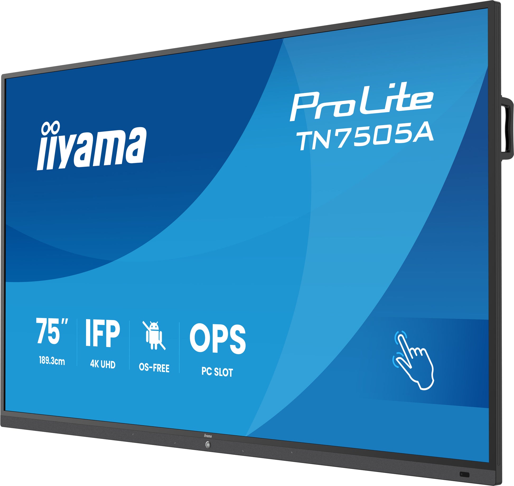 iiyama TN7505A-B1AG – Interaktives Display 74,5" – 3840 × 2160 (4K UHD), IPS, 450 cd/m²