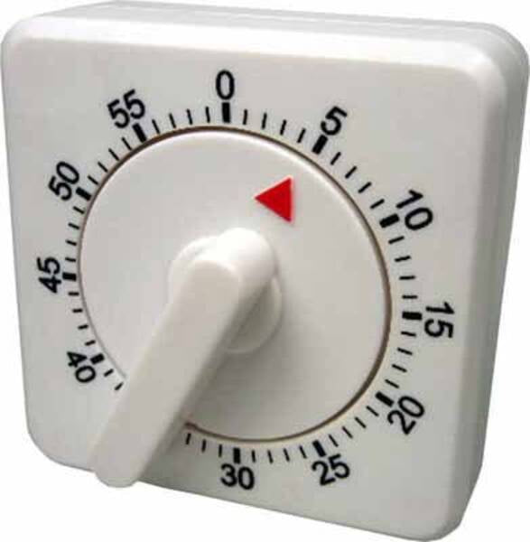 Technoline Küchentimer (mechanisch) Ø 6,9 × 4,0 cm, Kunststoff, Schwarz