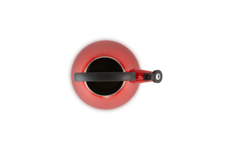Le Creuset Kone Wasserkocher – 1,6 l, Karbonstahl, Rot