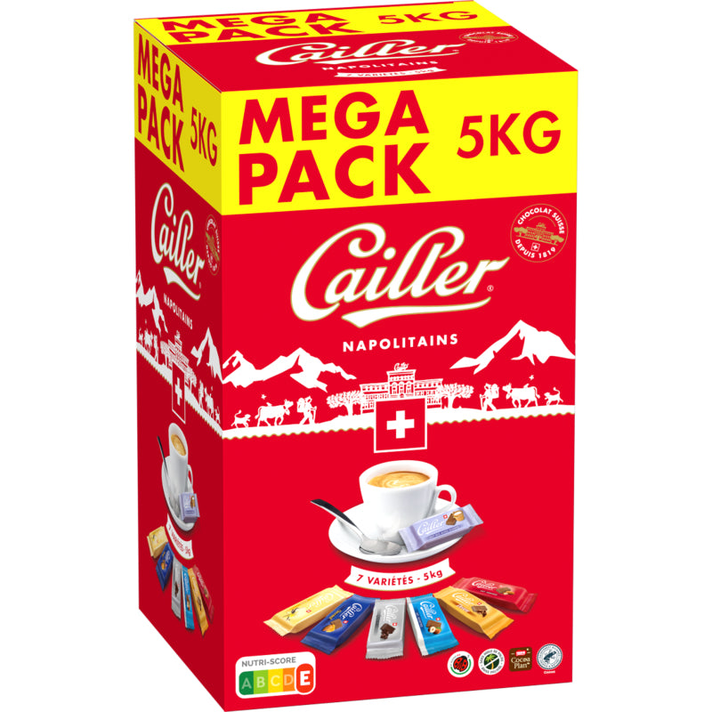 Cailler Napolitains Schokolade – Sortiert – 5 kg