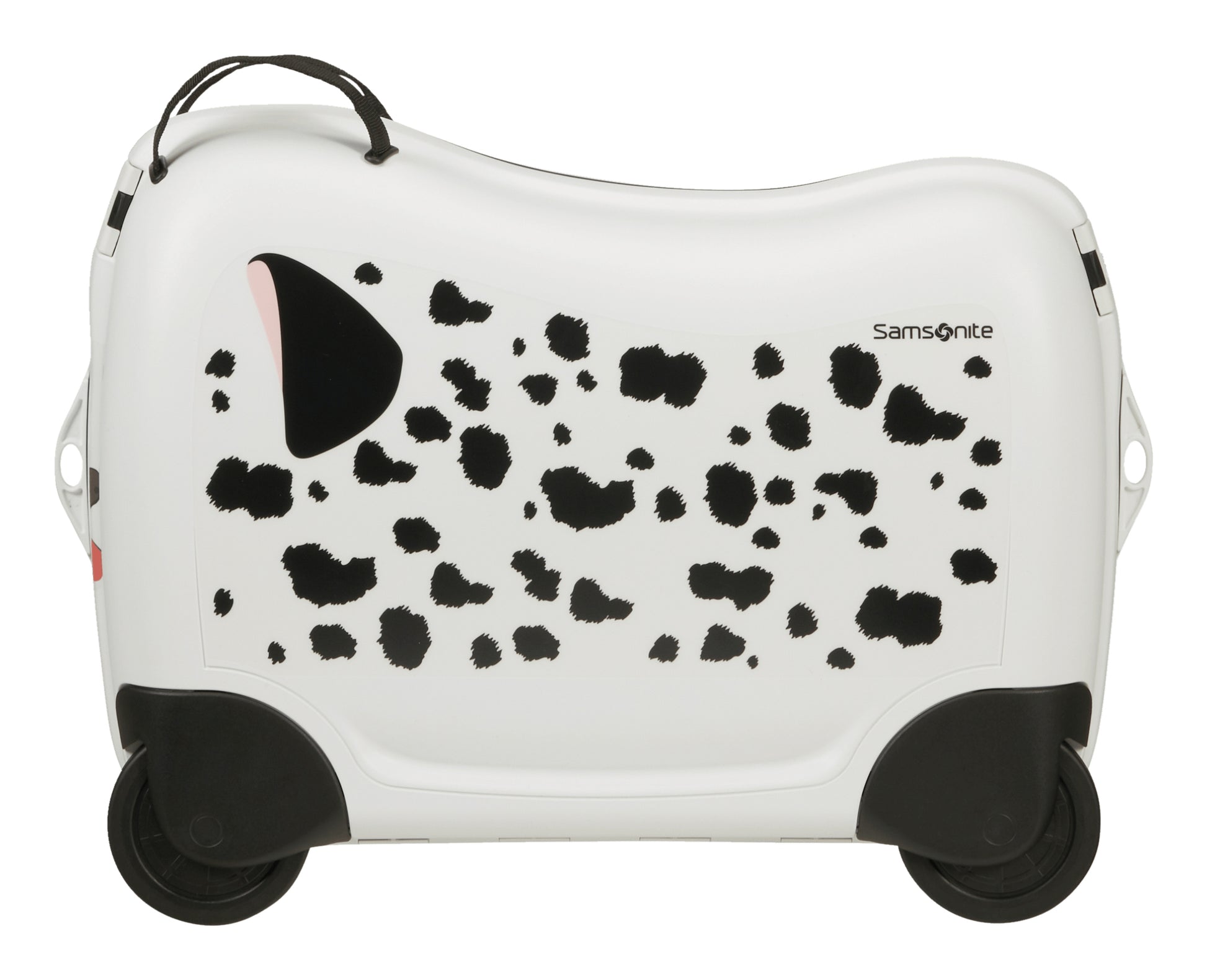 Samsonite Kindertrolley Dream2Go Rider Handgepäck – 30 l, Hartschale, 4 Rollen, Welpenmuster, 52 × 38 × 21 cm
