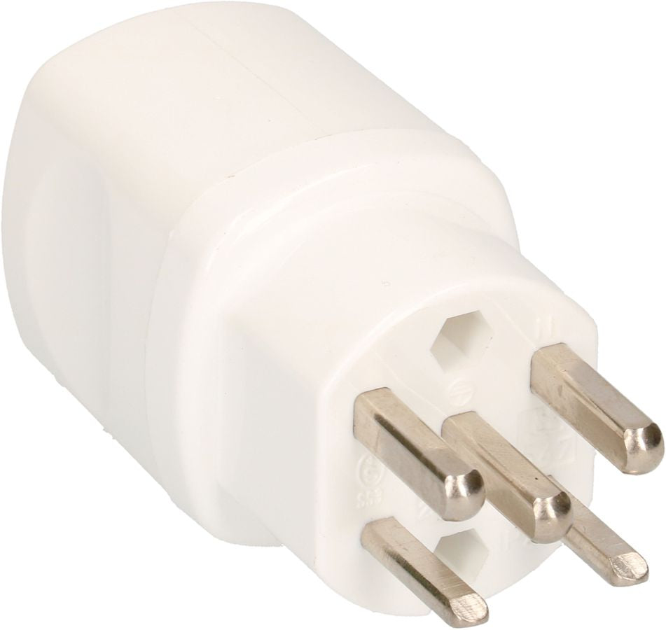 Max Hauri AG Max Hauri Montagestecker, T25 zu T23, 230 V 16 A, 38×80×41 mm – weiss