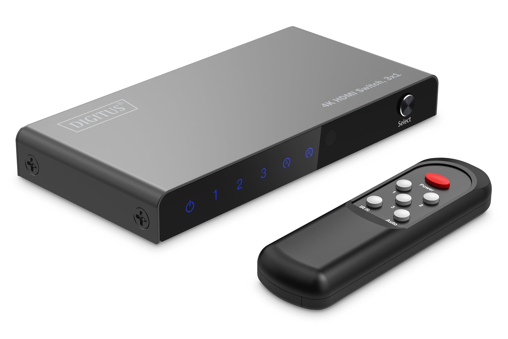 Digitus HDMI-Switch, 3×1, 4K 60 Hz, HDCP 2.3