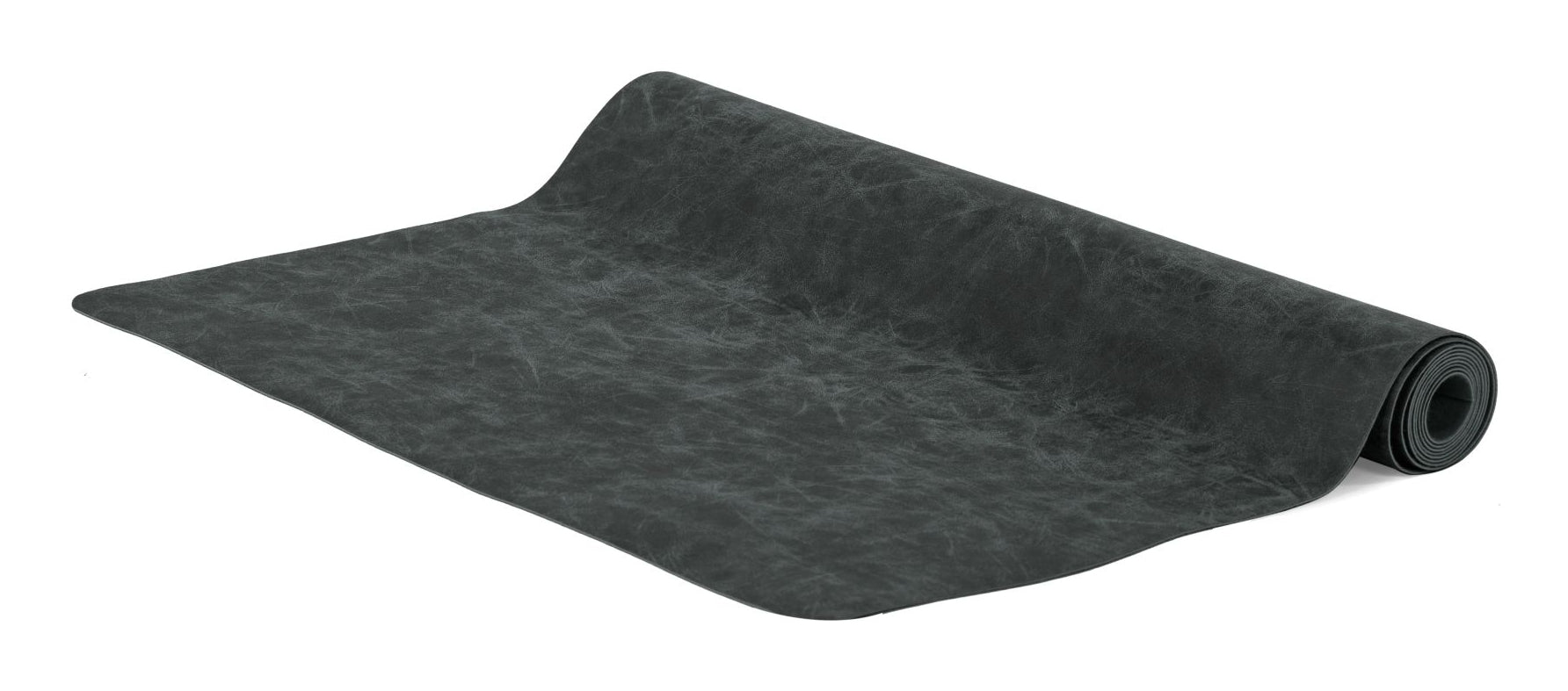 Tiseco Tischläufer TRUMAN – Kunstleder (PU), Schwarz, 45 × 1,45 m