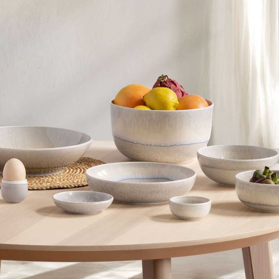Villeroy & Boch Dipschale – 60 ml, Ø 8 cm, H 3,5 cm, Porzellan, Sand, spülmaschinenfest, mikrowellengeeignet