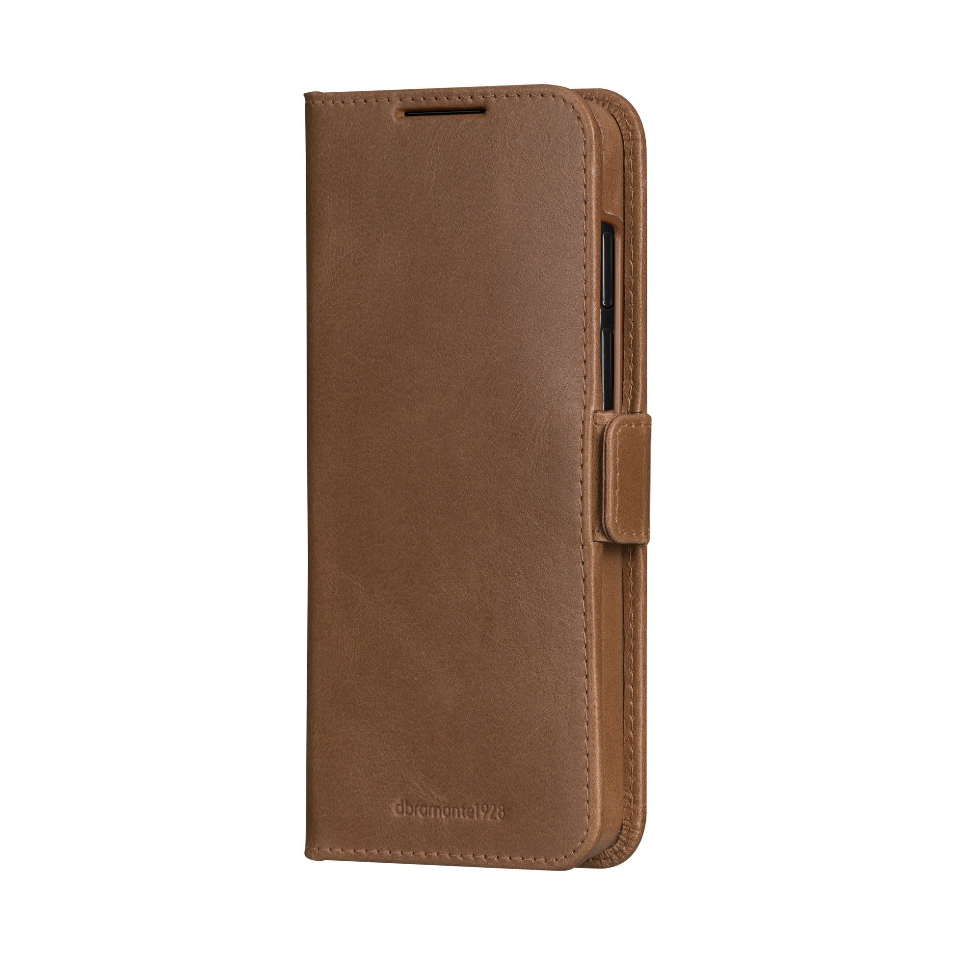 dbramante1928 Lynge Wallethülle – für Samsung Galaxy S25+, mit Kartenfach, Leder, Beige, stossdämpfend