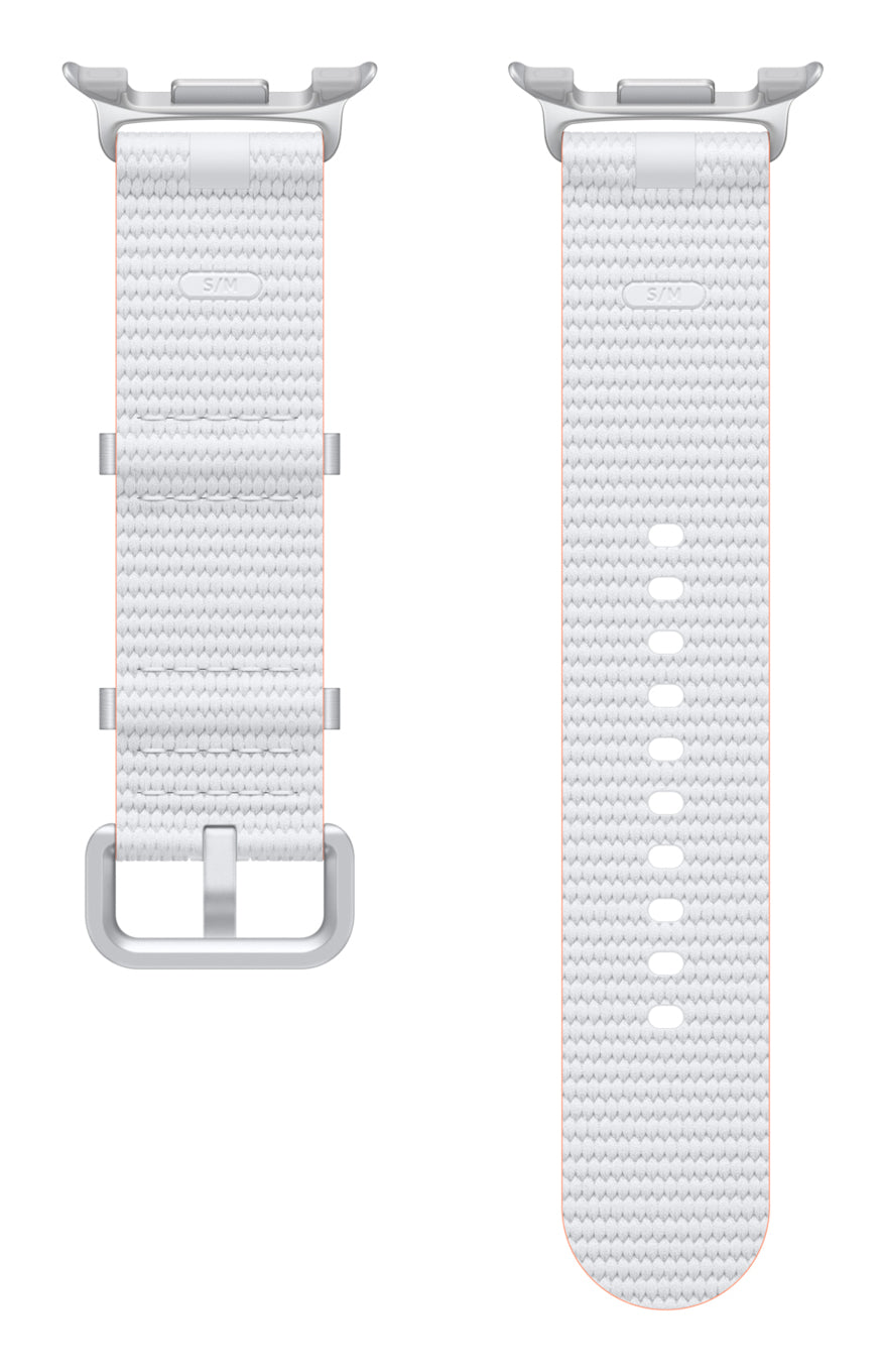 Samsung Watch 8 Athleisure – Armband – für Samsung Watch 8, Weiss, S/M, Nylon