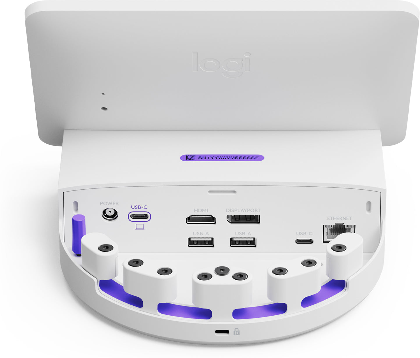 Logitech Flex Dockingstation – USB-C, 1× DP, 1× HDMI, 3× USB-A, GbE