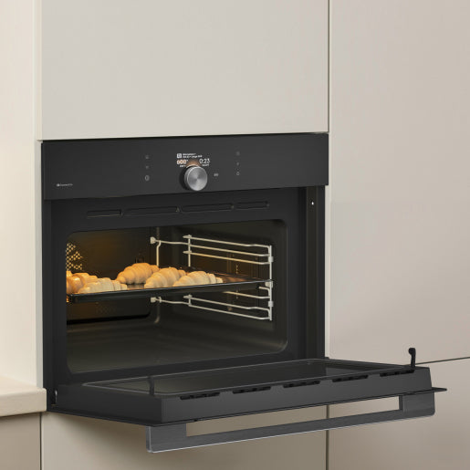 Gorenje Einbau-Mikrowelle BCM 4058 B – 50 l, Grill & Heissluft, 1000 W – Schwarz