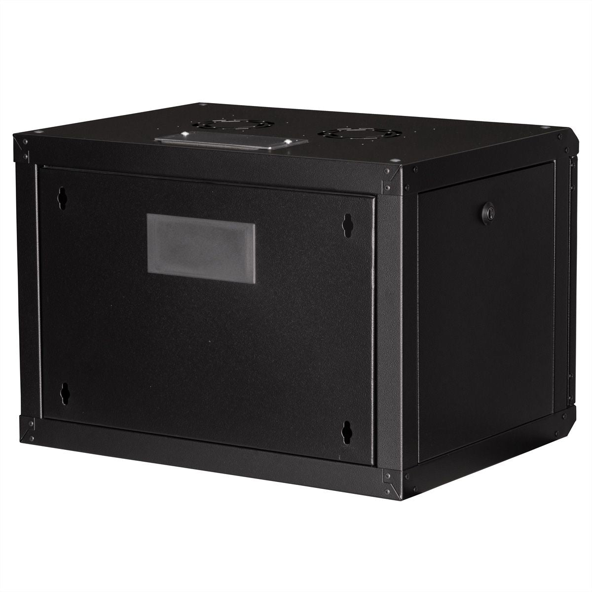 ROLINE Pro – 19" Wandverteiler 7U, IP20, abschliessbar, 600 × 450 × 418 mm, schwarz, Stahl