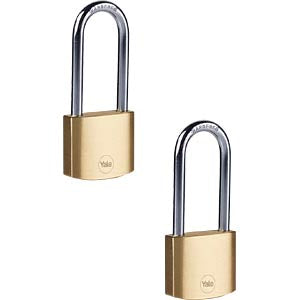 Yale Y110B Mechanisches Vorhängeschloss – Messing, Bügel 47×33 mm, Ø5 mm, Sicherheitslevel 1, Innen