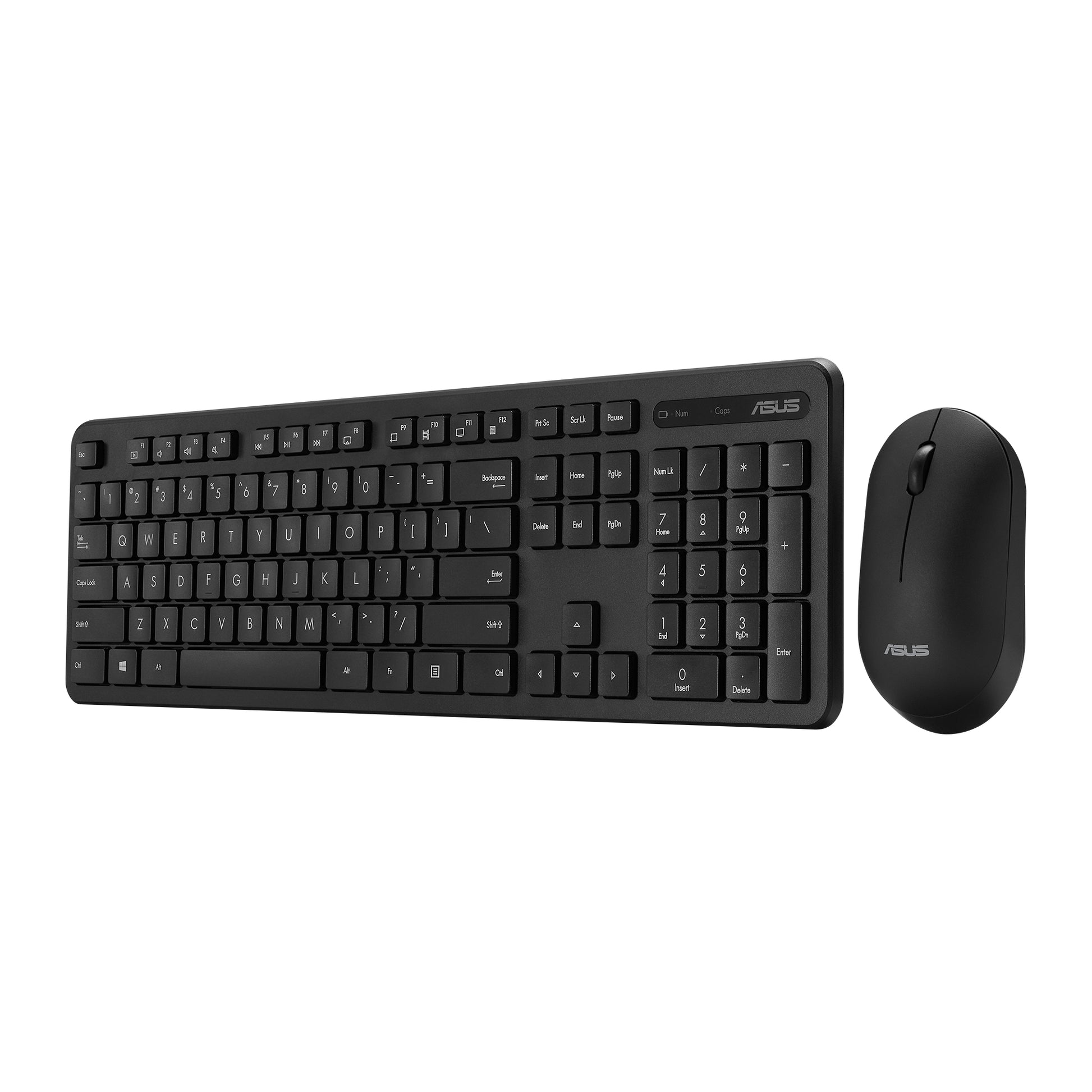 ASUS CW100 – Tastatur- und Maus-Set – 2,4 GHz USB-A (Empfänger) – Schwarz