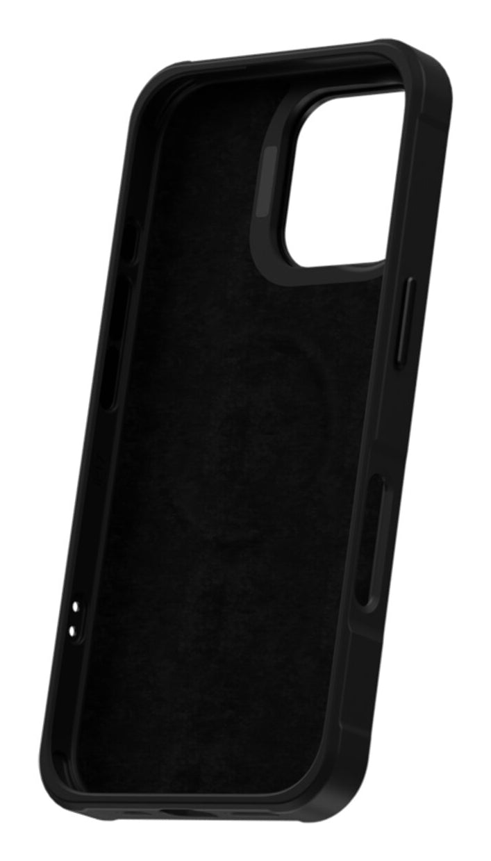 4smarts E-Ink Backcover – für Apple iPhone 17, MagSafe, PC, Schwarz, E-Ink-Display mit NFC