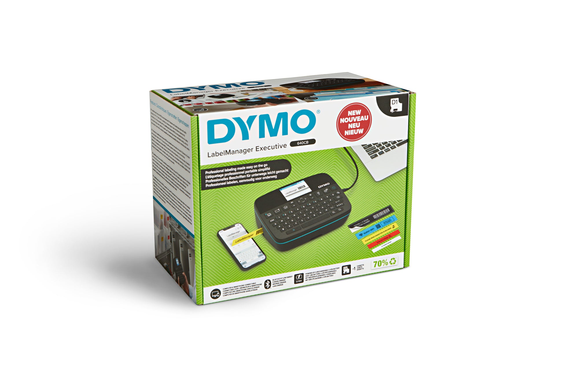 DYMO LabelManager 640CB – Beschriftungsgerät, QWERTY-Tastatur