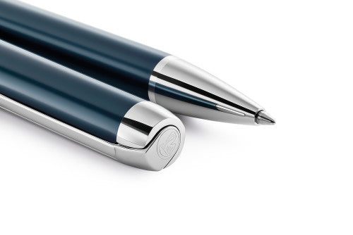 Pelikan Kugelschreiber – Petrol, glänzend, Aluminium