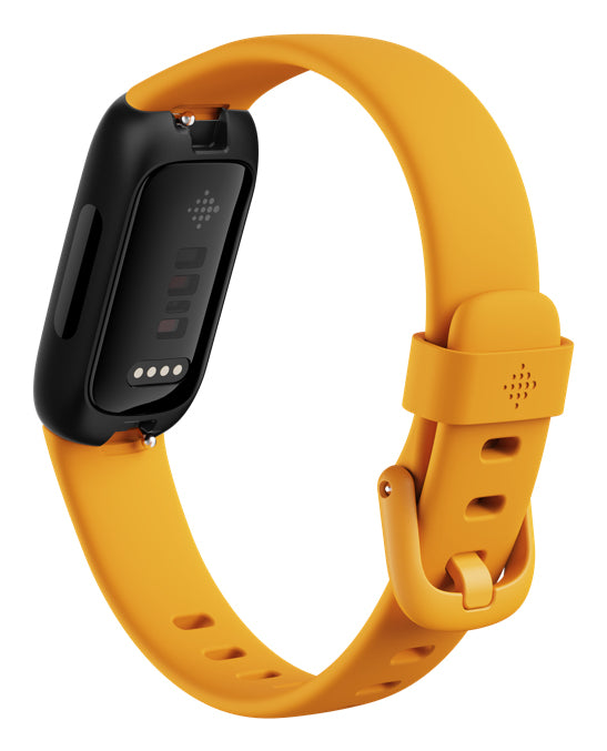 Fitbit Inspire 3 – Smartwatch – 39,3 mm, GPS, Bluetooth, AMOLED, 5 ATM, Morgensonne/Schwarz, Bandgrösse S/L