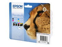 Epson Tintenpatronen-Multipack T0715, CMYK, 4er-Pack – für verschiedene Modelle