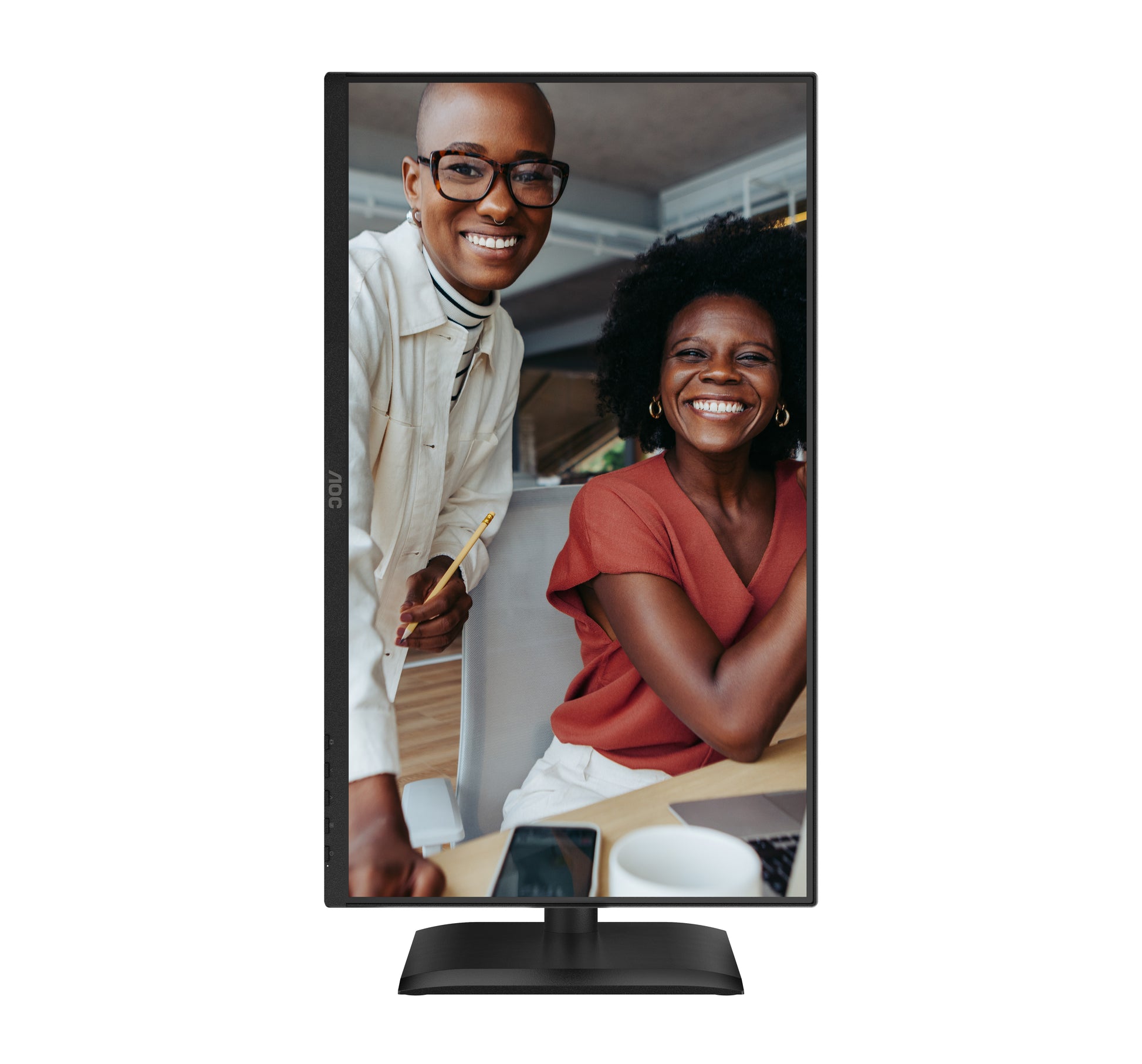 AOC 24E4CV – Monitor, 23,8", IPS, 120 Hz, 300 cd/m², USB-C, Daisy Chain, VESA 100 × 100, Schwarz