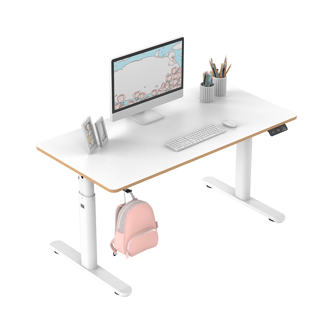 Ultradesk Pulsar Gaming-Tisch – 120 × 60 cm, höhenverstellbar, weiss, Stahl