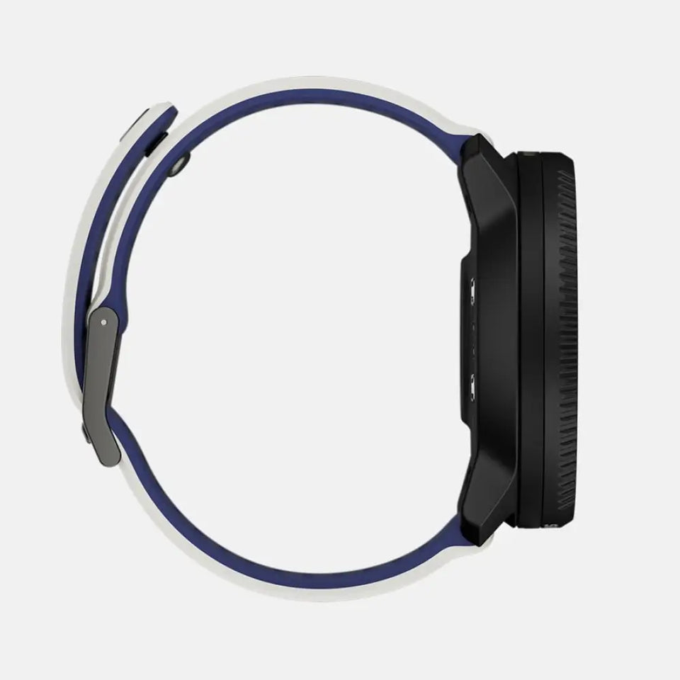 Suunto Vertical 2 49 mm GPS – Edelstahl Schwarz, Sportarmband, Blau, 100 m, für Android und iPhone
