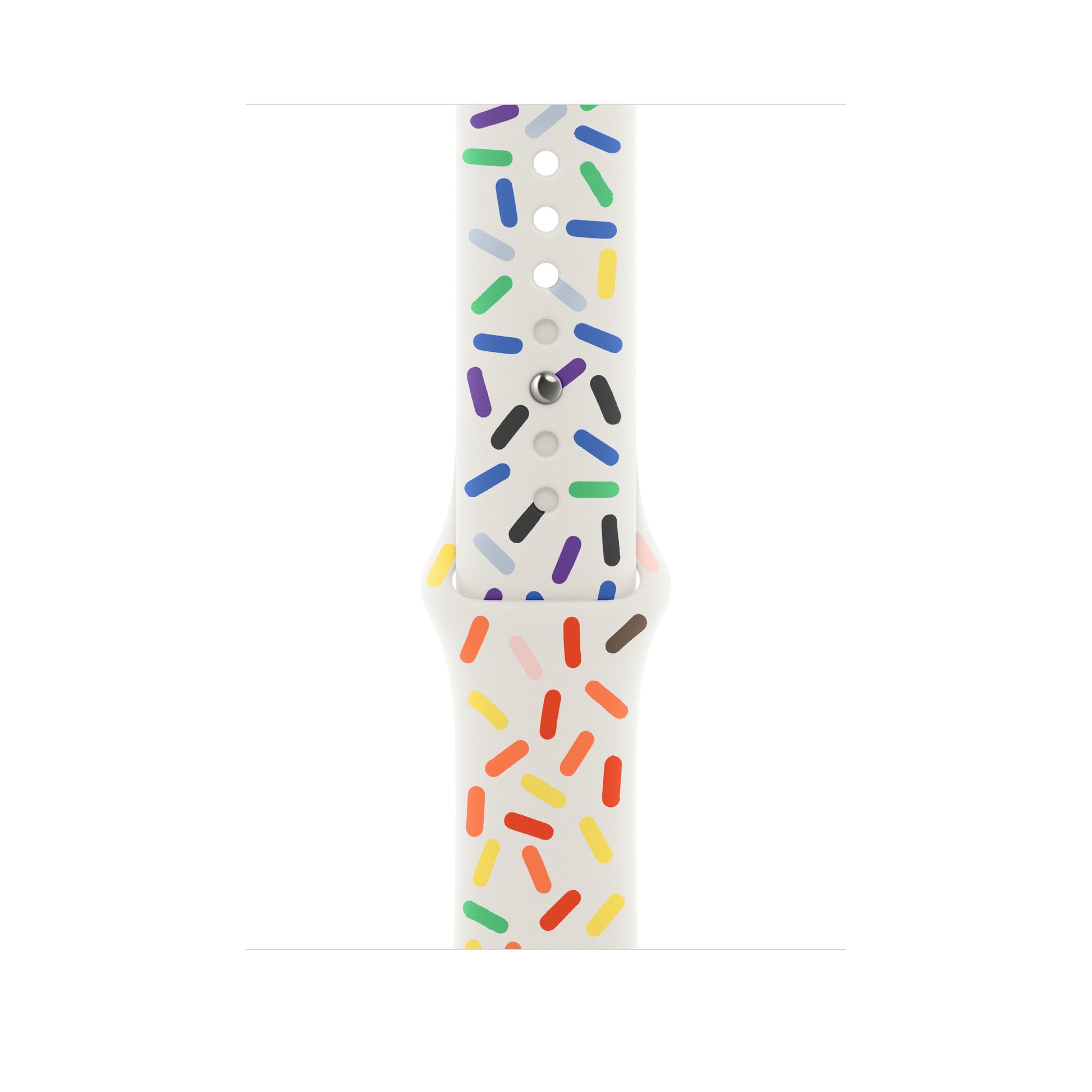 Apple Sportarmband (Pride Edition) – Armband – für Apple Watch (45 mm), Mehrfarbig, S/M