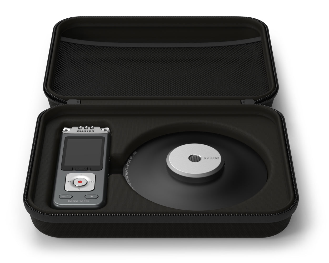 Philips VoiceTracer DVT8115 – Digitales Diktiergerät – 8 GB, mit Lautsprecher – Grau