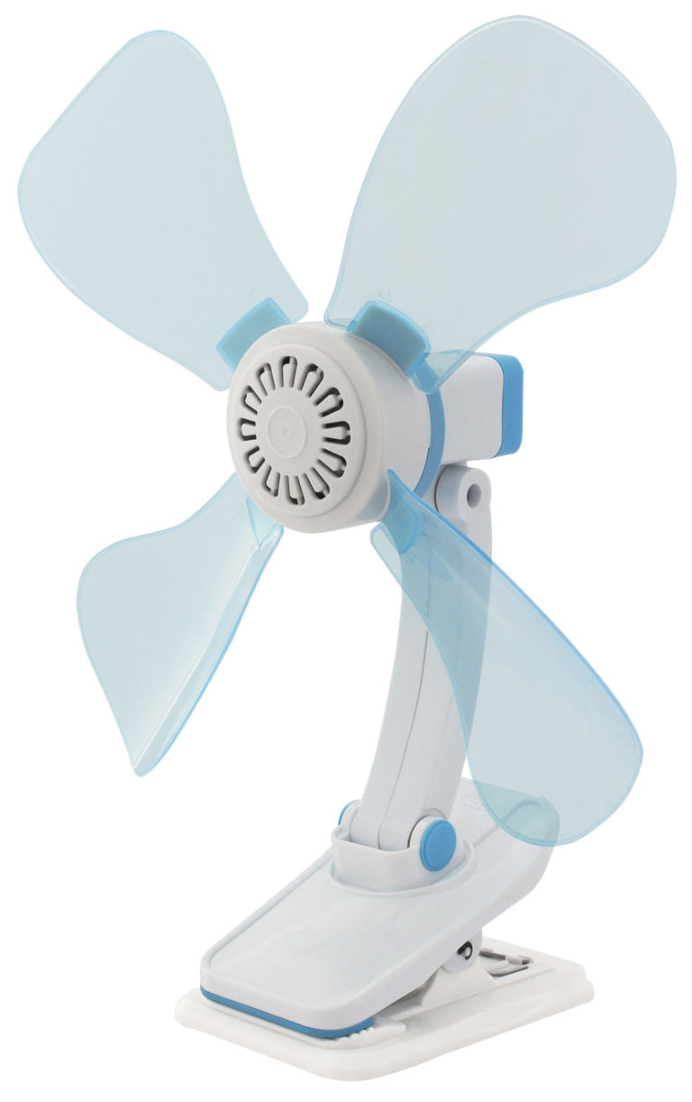 Eurotrail Tischventilator – 32 cm, 1 Stufe, 6 W, Hellblau