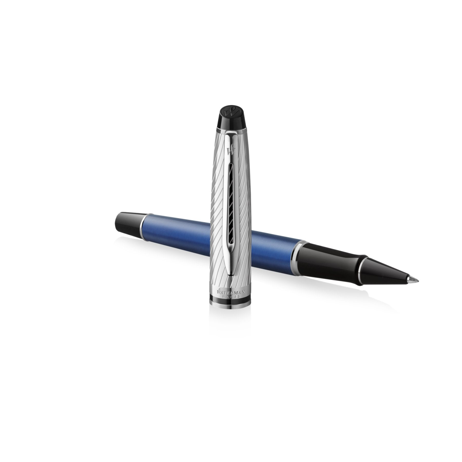 Waterman Expert Deluxe – Blau, metallisch, Geschenkbox