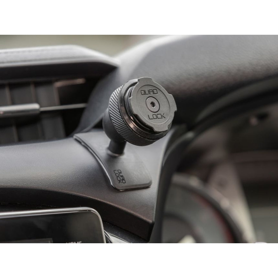 Quad Lock Auto-Halterung Klebe-Dashboard/Konsole – Auto-Halterung – Armaturenbrett, Klebend, Drehbar – Schwarz