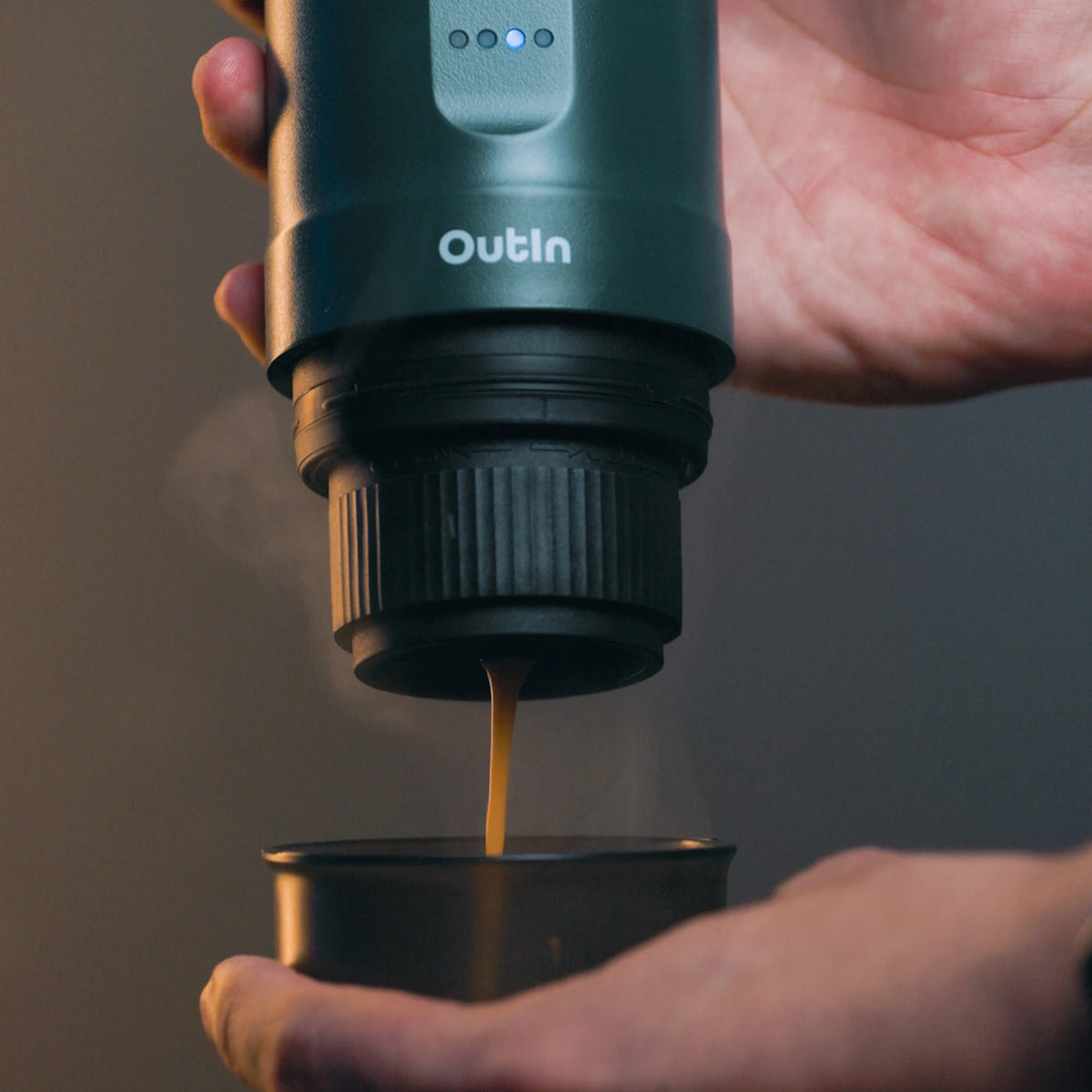 Outin Nano Kapselmaschine – für Nespresso, 0,1 l, blau, 0,9×1,9×2,5 cm