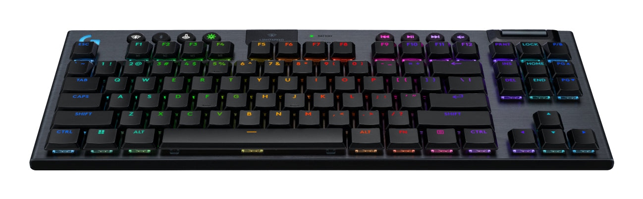 Logitech G G915 X LIGHTSPEED – Gaming-Tastatur (TKL) – USB + RF + Bluetooth, Mechanisch (GL Clicky), RGB