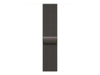 Apple Milanese Loop – Armband – für Apple Watch 46 mm, Dunkelgrau, M/L, Edelstahl