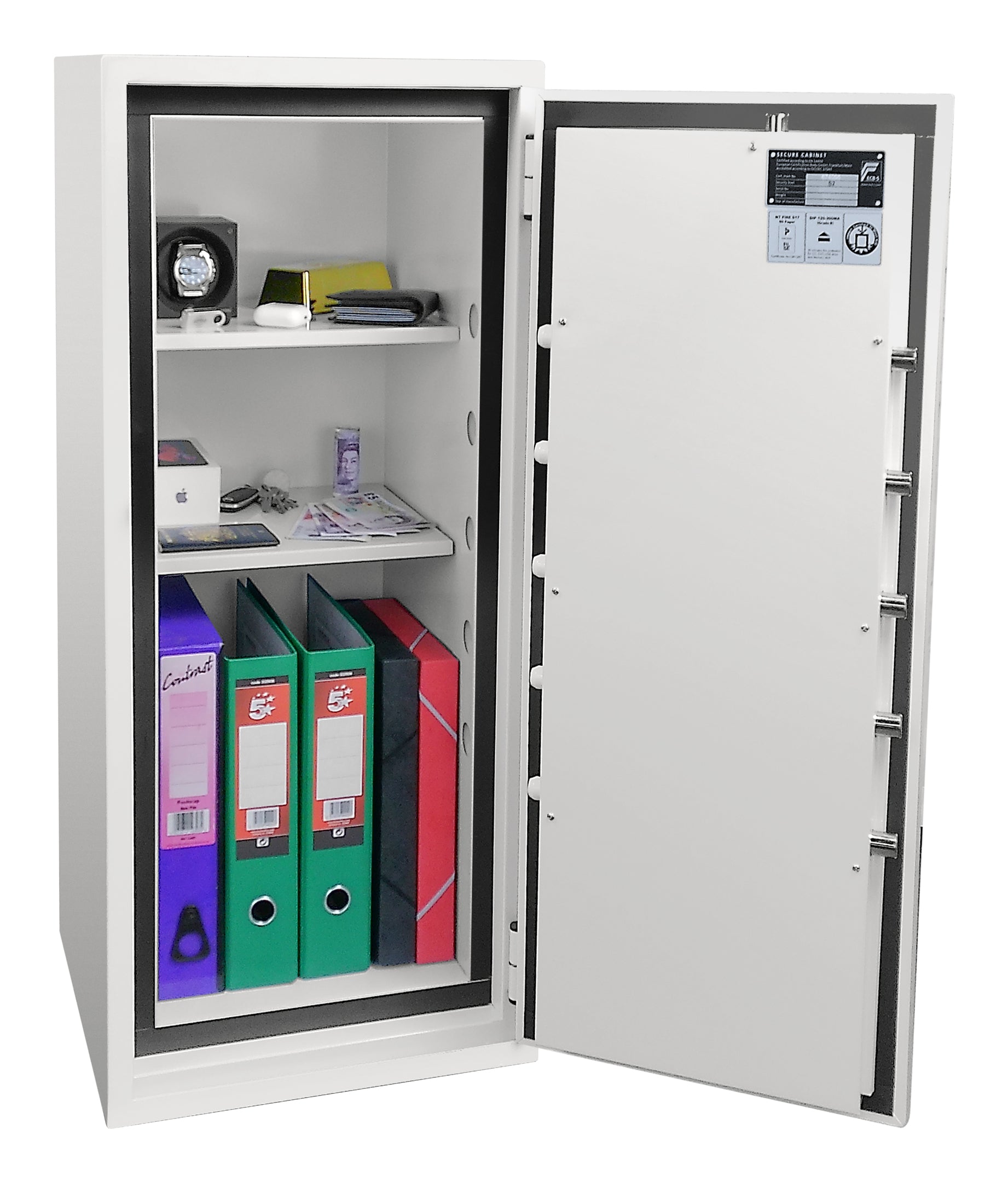 Phoenix Safe Co. Phoenix Tresor Fortress Pro SS1465E – Elektronikschloss – 97 l – 60 Min Feuerschutz – Bodenmontage – Weiss