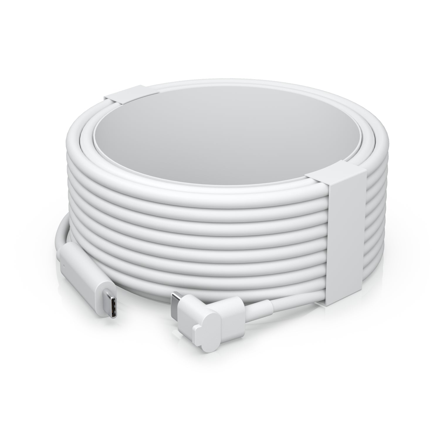 Ubiquiti USB-C auf USB-C Kabel – 4,5 m – Abgewinkelt, TPE-Mantel – Weiss