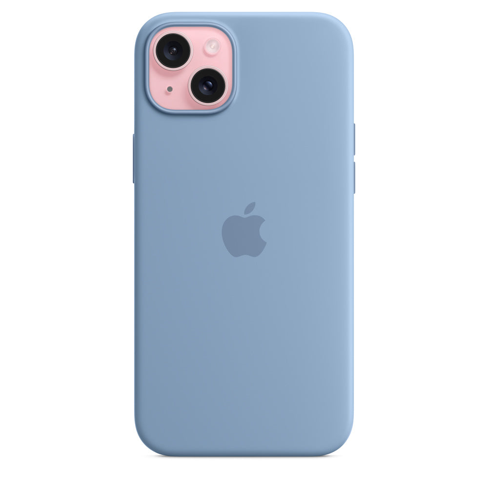 Apple Backcover – für Apple iPhone 15 Plus, MagSafe, Silikon, Blau