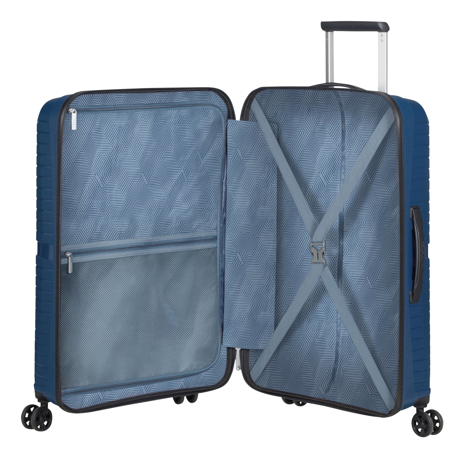American Tourister Trolley – 67 l, Hartschale, 4 Doppelrollen, mit TSA, Midnight Navy, 44,5 × 67 × 26 cm