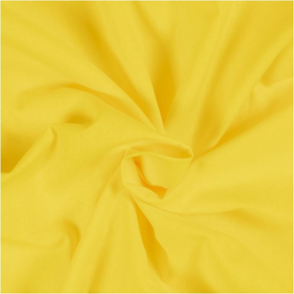 Creativ Company Dekostoff, Baumwolle, Gelb, 145 × 200 cm, 1 Stk., STANDARD 100 by OEKO-TEX, 440811