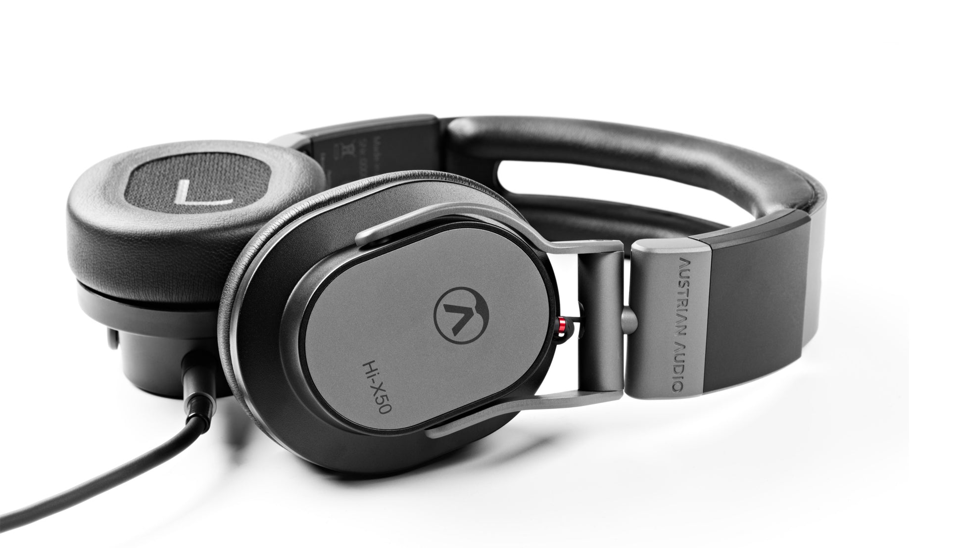 Austrian Audio Hi-X50 – On-Ear Studiokopfhörer – 3,5 mm Klinke, geschlossen, Hi-Res Audio – Schwarz – 3 m