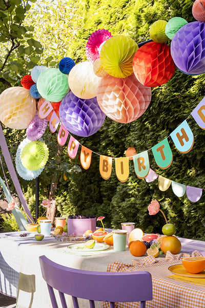 PartyDeco Becher, Papier – 2,2 dl, mehrfarbig – 6 Stk.