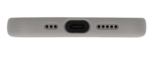 Valenta Backcover – für Apple iPhone 16 – grau – Kunstleder, MagSafe-kompatibel