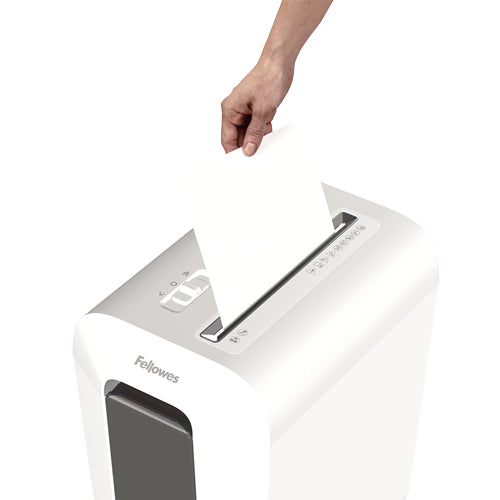 Fellowes Powershred LX65 – Aktenvernichter, DIN P-4, Partikelschnitt 4 × 40 mm, 10 Blatt, 22 l