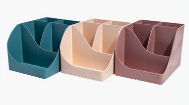Exacompta Multiköcher – 5 Fächer, rosa, Kunststoff, B 109 × H 119 × T 155 mm