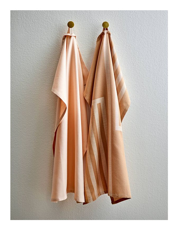 Södahl Geschirrtücher 2er-Set, 50 × 70 cm, Baumwolle, Taupe